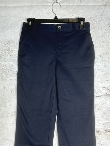 French Toast Girl Straigh Leg Pull- On Uniform Pants- French Toast Navy 12 - Picture 2 of 6