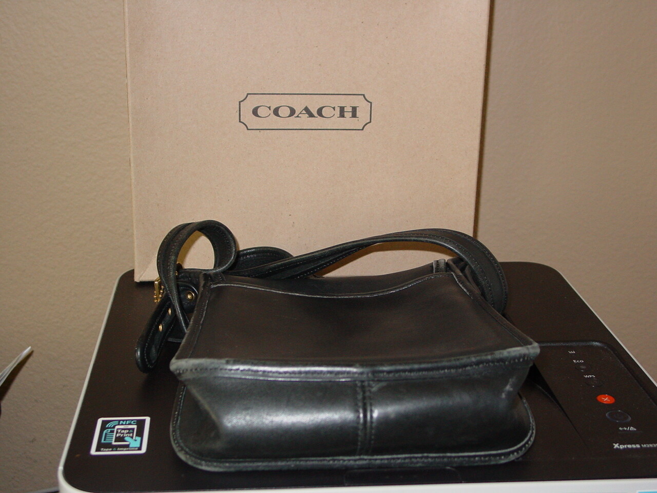 Coach Leather Legacy Medium Studio Flap Crossbody Bag… Gem