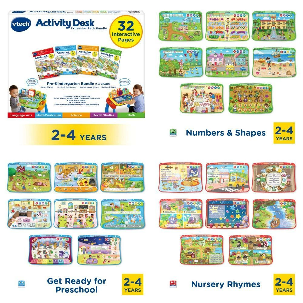 Vtech touch and learn activity desk expansion pack bundle deals