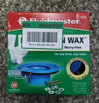  ² Fluidmaster Better Than Wax Toilet Bowl Gasket Universal Seal 7530