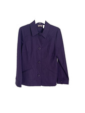 Chico's 1 Purple Luxe Long Sleeve 4 Way Stretch Jacket NEW Size Medium
