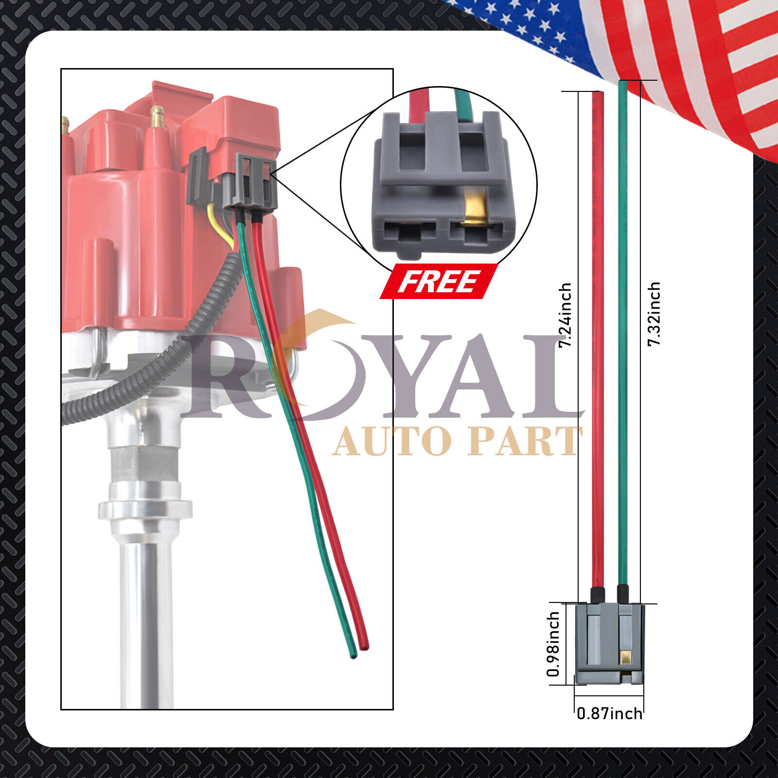 GM08 HEI 대리점 및 Chevy 350 454 SBC BBC(65K 볼트 9000RPM 포함)용 와이어 및 피그테일 4