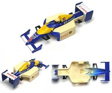 1994 TYCO Renault CANON elf 5 Indy F1 Slot Car BODY Dull No Frt Rear Flag Test
