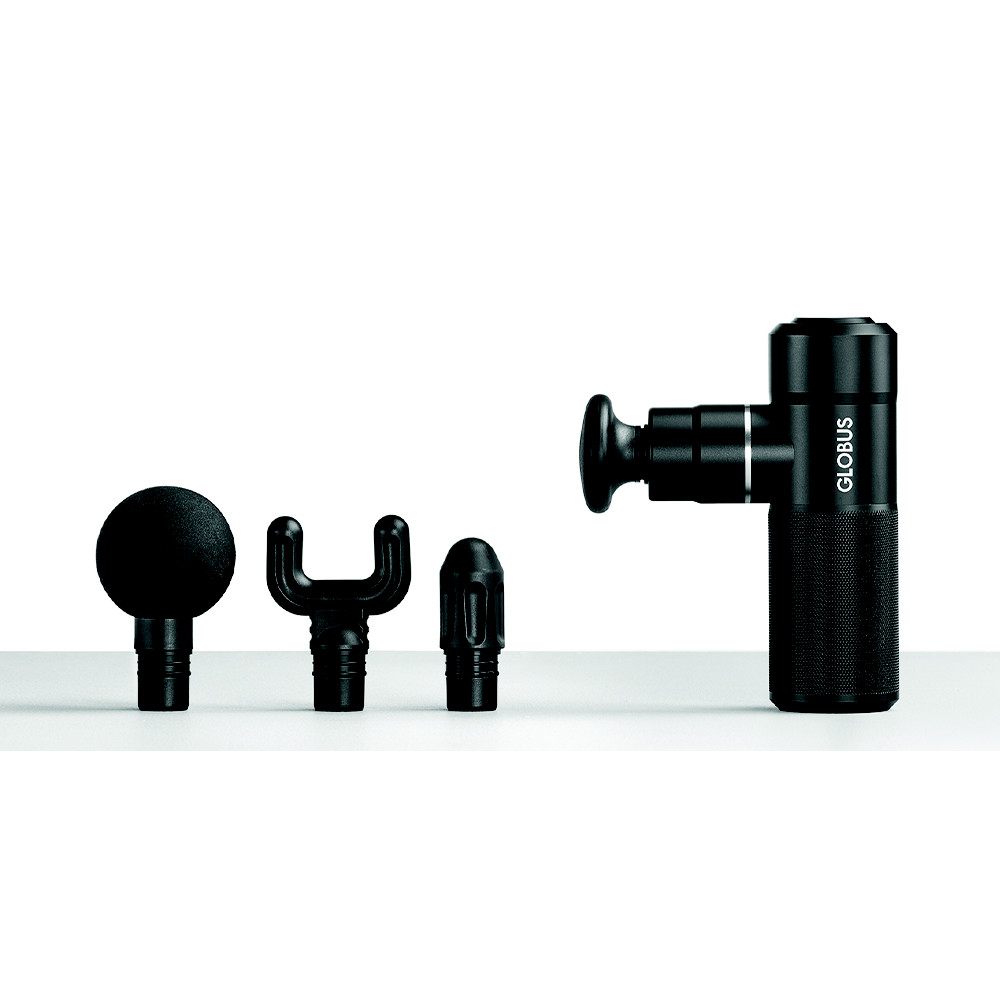 Globus Masajeador Gun 4 vibe terapia masaje muscular Negro