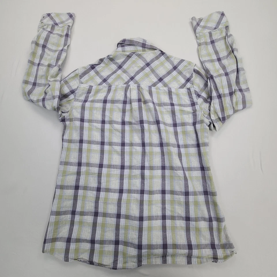 Horny Toad Shirt Mens Large Blue Green Button Up Casual Comfort Stylish - Image 2 of 4