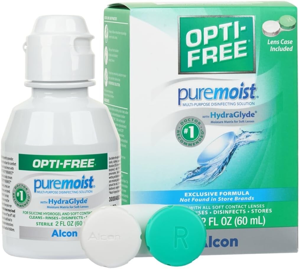 Opti-Free Puremoist Multi-Purpose Disinfecting Solution with Lens Case, (Packagi