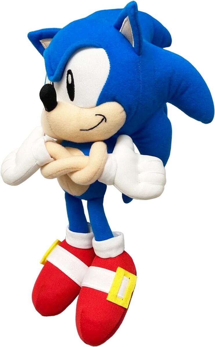 New Sonic Fists SONIC THE HEDGEHOG 10 inch Plush (Great Eastern)