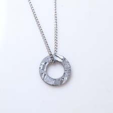 Colgante Meteorito,Muonionalusta Hierro Meteorito Circular Collar Colgante