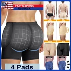 Mens Fake Ass Padded Buttlifter Hip Enhancer Underwear Panties 4 Removable Pads