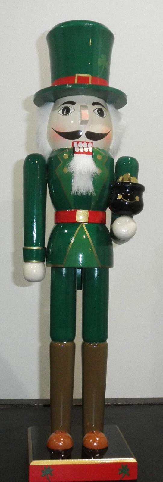 Santa's World Kurt Adler 24 In. Old World Irish Wooden Hand-Crafted Nutcracker