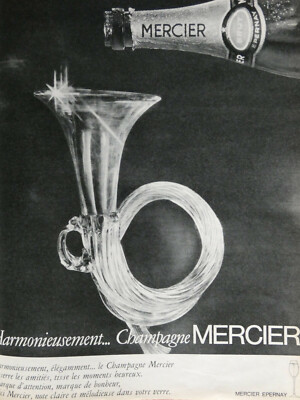 PRESSEWERBUNG 1966 HARMONISCH CHAMPAGNER MERCIER BRUT