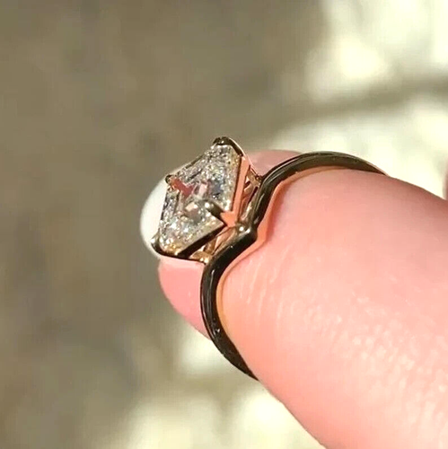 18K Yellow Gold IGI Certified Lab Grown Diamond Wedding Ring Asscher Cut 1.50 CT - Picture 4 of 11