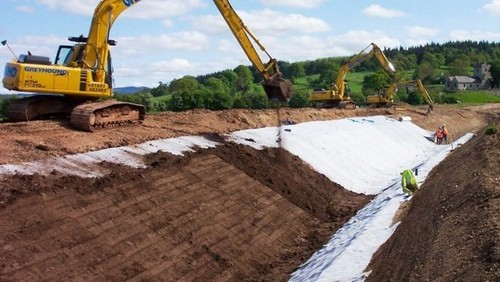 GEOFAB Drainage Fabric Geofabric 2 x Widths Construction Landscaping Geotextile - Picture 13 of 13