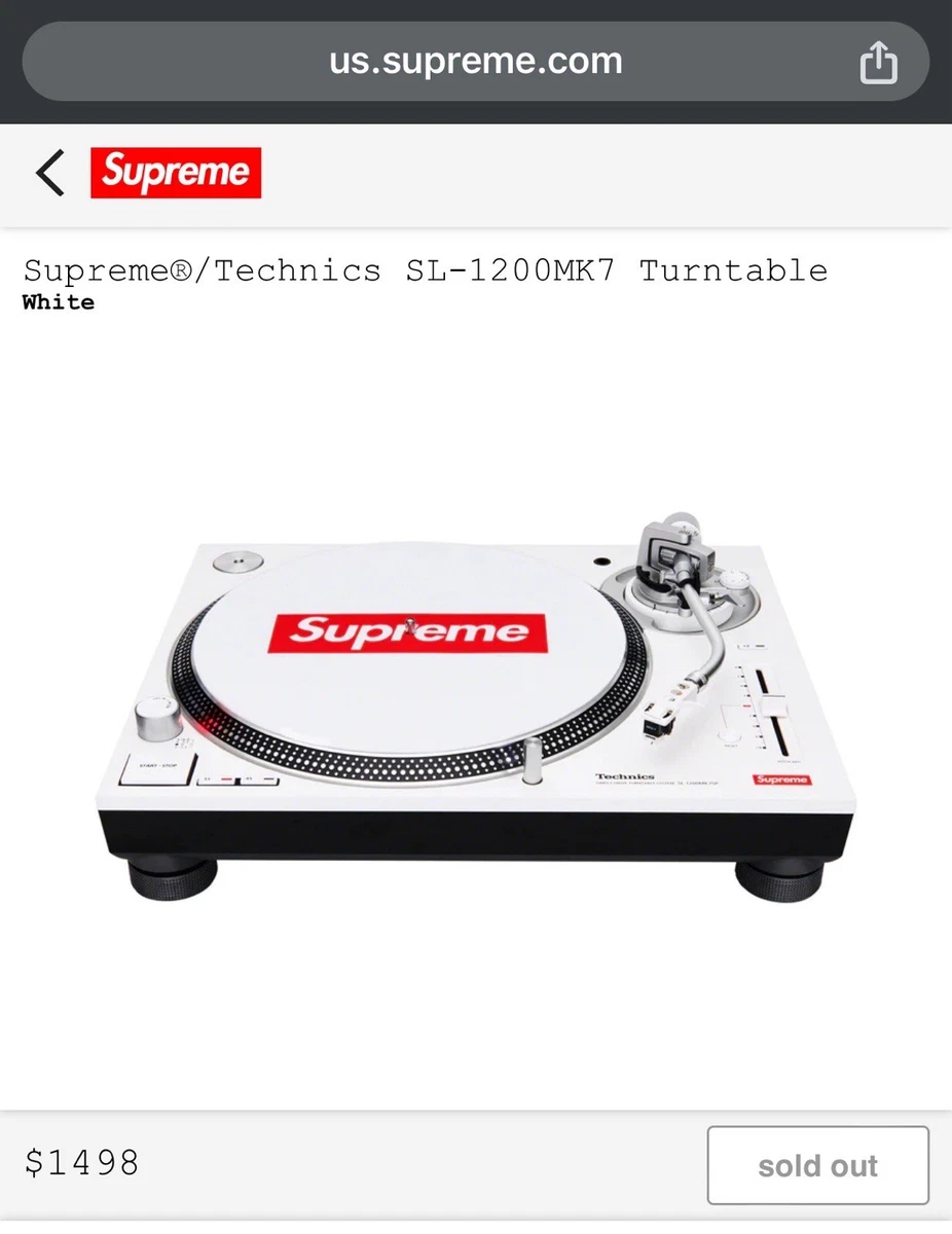 Supreme x Technics SL-1200MK7 Turntable SL-1200MK7SP | eBay
