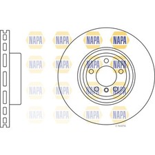 2x Brake Discs Vented For BMW 2 Series F22 220d Napa Rear 34206797605