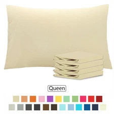 High Quality Microfiber Pillow Case Set of 4 Ultra Soft Pillowcase 20 x 30 Inche