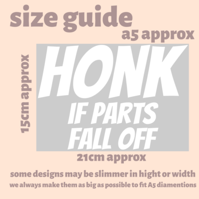 Vinyl Car Decal | Honk If A Kid Falls Out | Funny Bumper Sticker | Gift