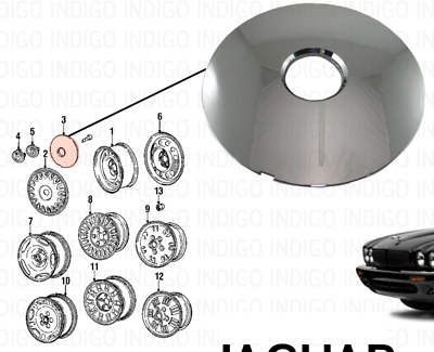 JAGUAR OEM XKR XK XJ6 VANDEN PLAS HUBCAP CHROME CCC52811 | eBay