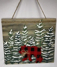 Handmade Hand Painted Bear Décor