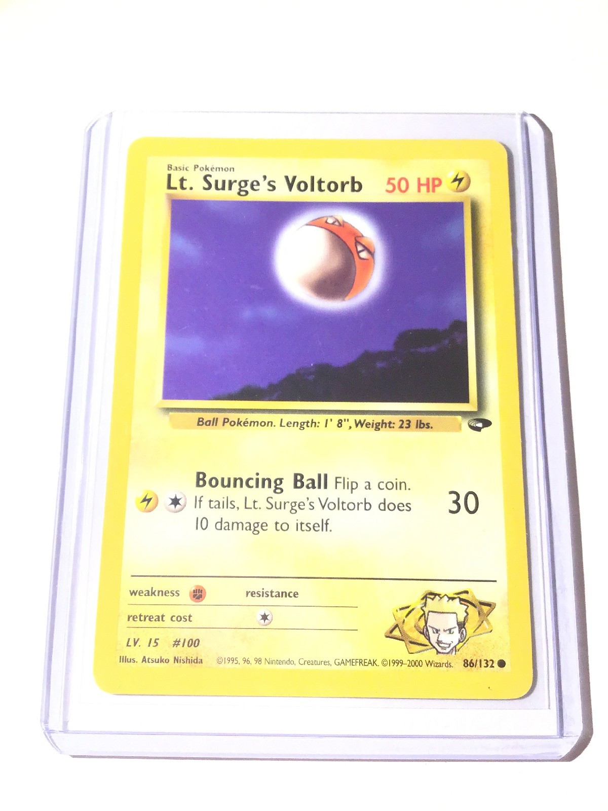 LT. SURGE’S VOLTORB - Gym Challenge  - 86/132 - Common - Pokemon Card - NM