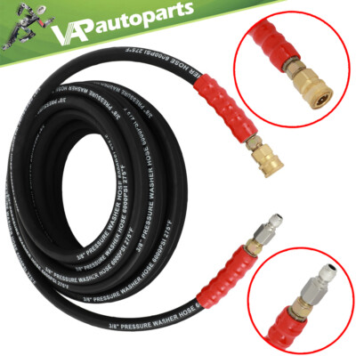 #ad #ad 3 8quot; x 50ft 6000psi 2 Braid R2 Black Hot Water Pressure Washer Hose $60.75