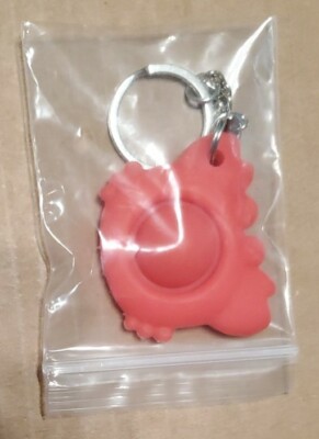 Red Keychain Fidget Toy Brain Development Toys Pop