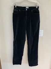 Calvin Klein Jeans Black Crushed Corduroy Pants Size 8