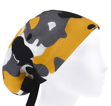 Surgical cap, scrub hats, scrub caps, surgery caps, cow camouflage