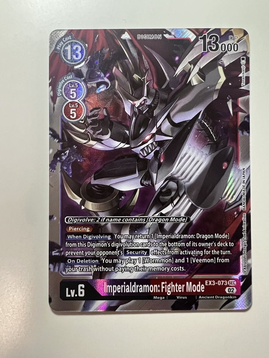 EX3-073 Imperialdramon: Fighter Mode Secret Rare Mint Digimon Card