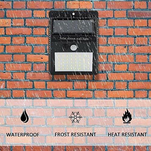 40 LED Wall Mounted Solar Lights, Motion Sensor 3 Mode (4-Pieces)