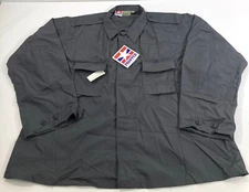 SMALL REG PROPPER MENS F5452 BDU 2 POCKET COAT L/S BATTLE RIP SHIRT DARK GRAY