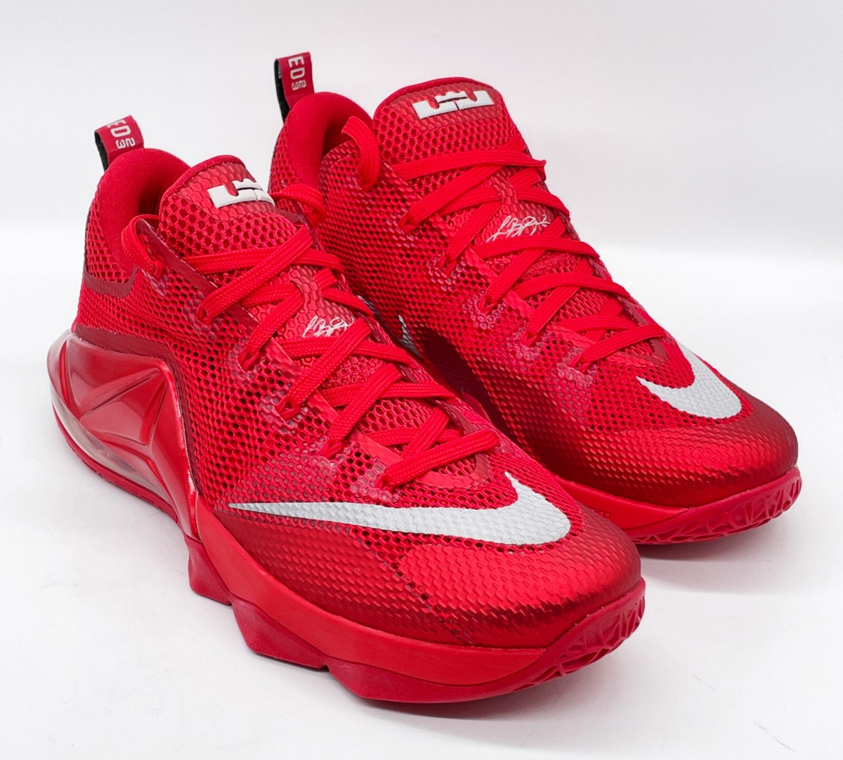 Nike LeBron 12 XII Low Sneakers Size 11.5 Mens Red 724557-616 | eBay
