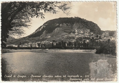 CASTEL DI SANGRO - L'AQUILA - PANORAMA VISTO DALF IUME SANGRO - VIAGG ...