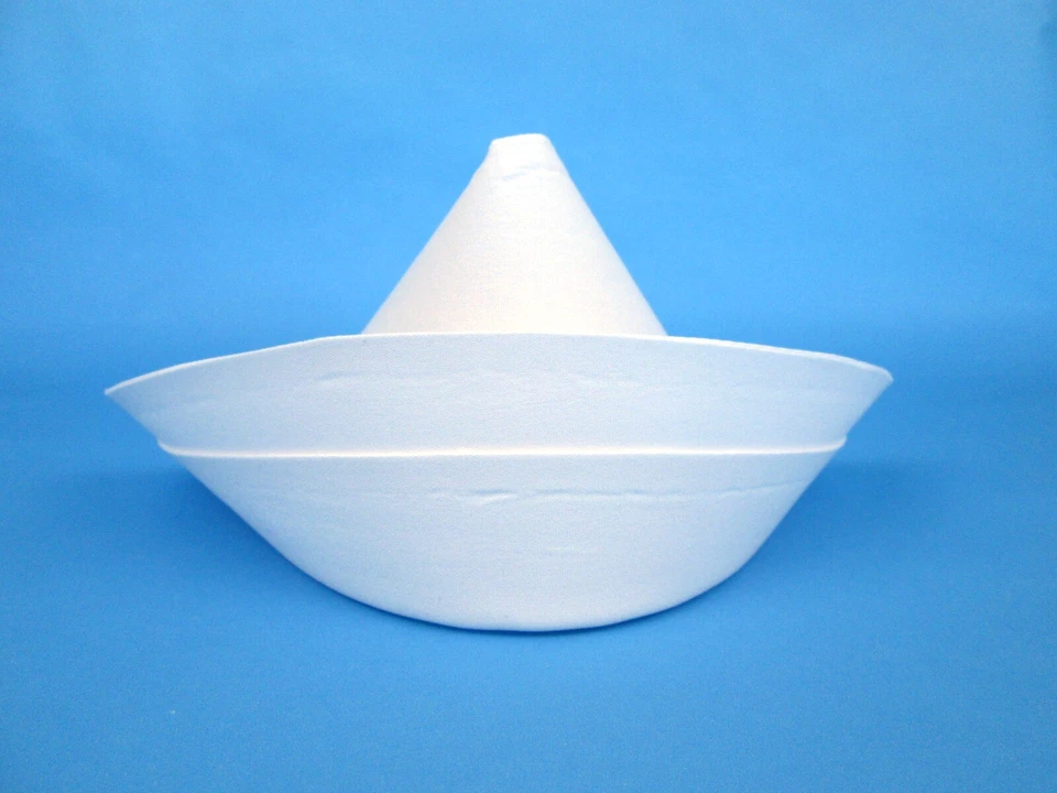 NURSE CAP PEAKED CROWN DOUBLE CUFF COSTUME HAT SMALL PETITE CHILD WHITE COTTON - Image 4 of 4