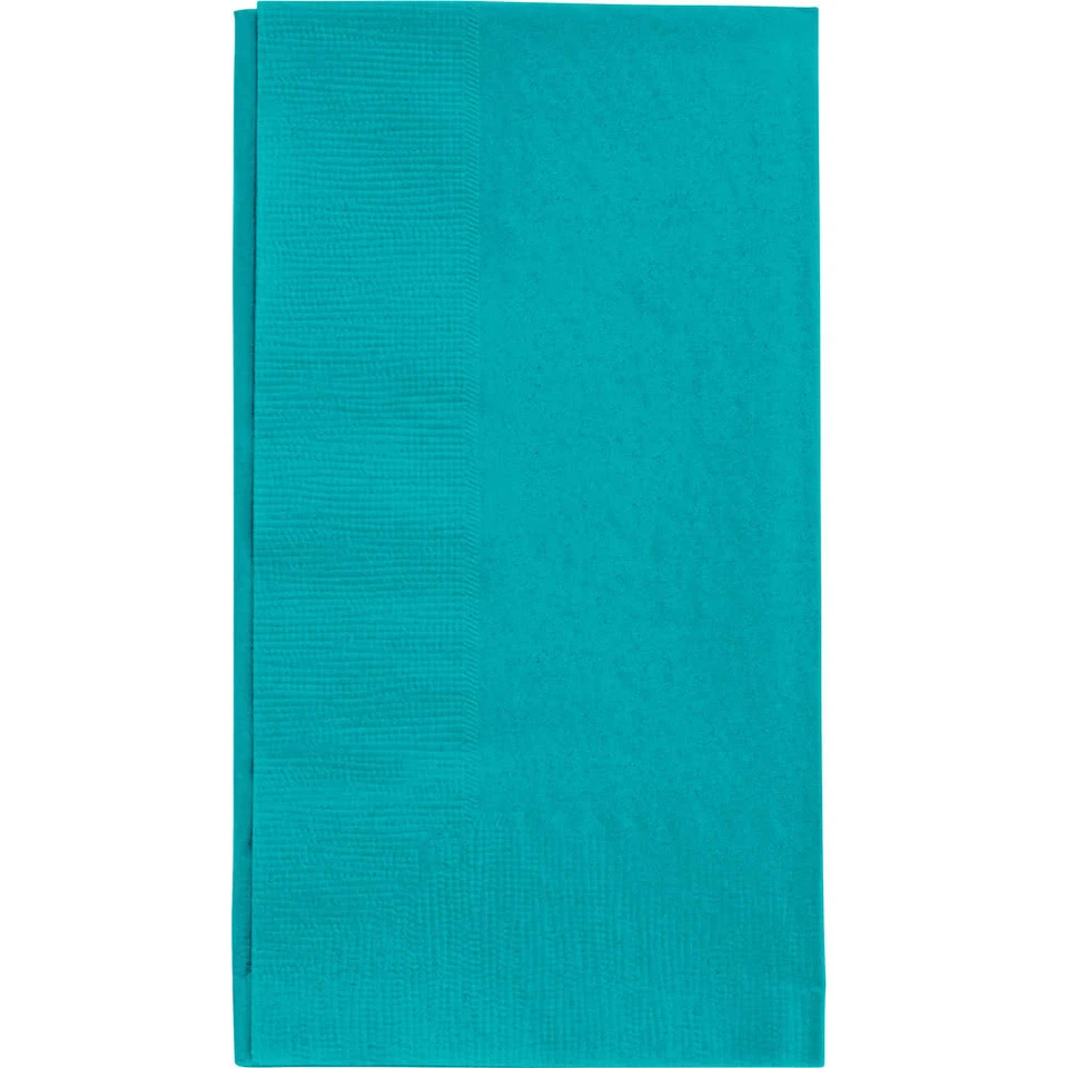 1000 ESTUCHES en relieve 2 capas 1/2 pliegues 15" x 17" papel cena boda fiesta servilleta Foto 3 de 4