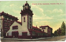 Atlantic City New Jersey Church of the Ascension Postcard
