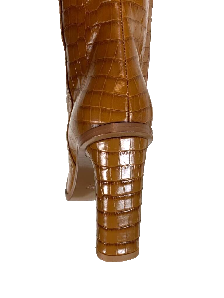 €1365✨MAX MARA 'Beboot' Knee high Croc print Leather Boots €1365✨MAX MARA 'Beboot' Knee high Croc print Leather Boots