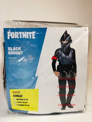 Fortnite Black Knight Halloween Costume Kids Large 12 14 Xlarge 14