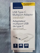 INSIGNIA USB-C MULTIPORT ADAPTER WITH 4K HDMI AND POWER DELIVERY - NS-PU378CHM-C