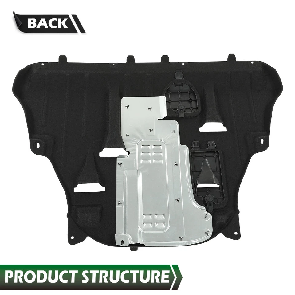 Fit For 15-18 Jeep Cherokee Center Engine Splash Shield Guard Under Cover - Image 3 of 4