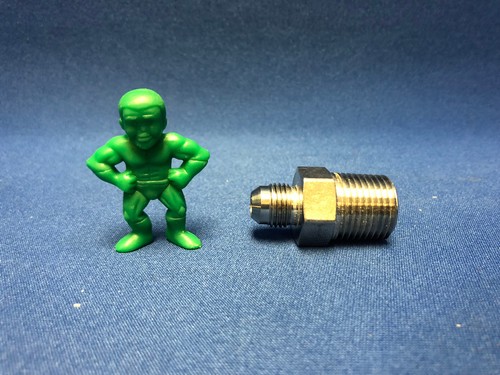Parker 6-8 FTX-SS Stainless Steel Male Connector 3/8" MJIC X 1/2" MNPT LOT OF 5 - Picture 3 of 3