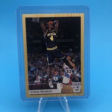 1993 Classic Chris Webber Draft Pick #1 Rookie Card - Michigan - Pack Fresh!