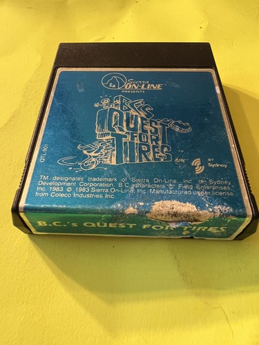 BC's Quest for Tires Sierra On-Line 1983 ColecoVision - Cleaned and Tested Works