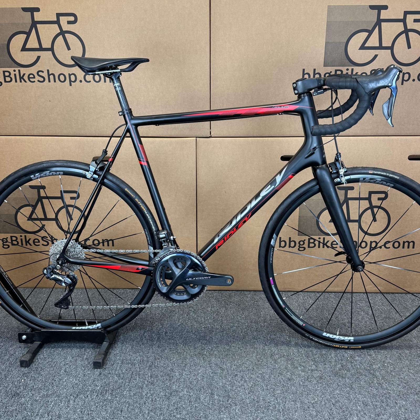 Used Ridley Helium SL, Ultegra Di2, Carbon Fiber Road Bike-2015, X-Large )