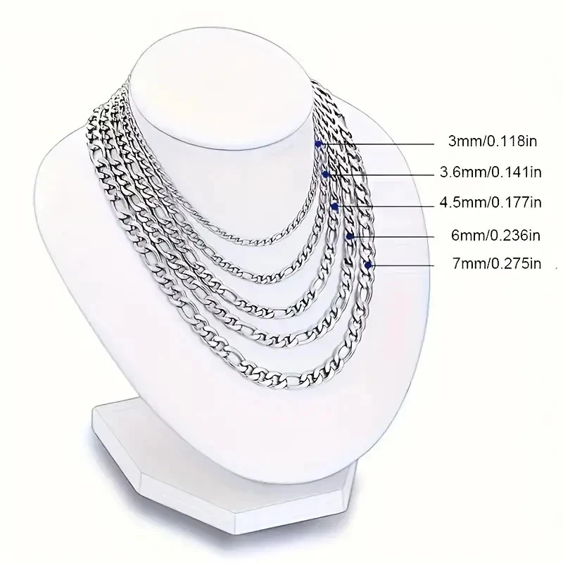 Chaine + Bracelet graine café argenté acier inoxydable 55cm et 21cm homme femme - Photo 3/3