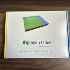 Math U See Manipulatives Block Kit Algebra Decimal Insert Kit Complete VG
