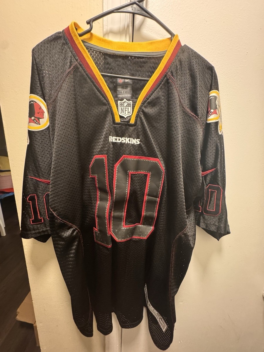 Nike Washington Redskins RG3 Griffin III Jersey 52 Black On Field