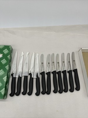 Vintage Sico Ergoline Inox Portugal Kitchen Bread/ Steak? Knife,Set of 12
