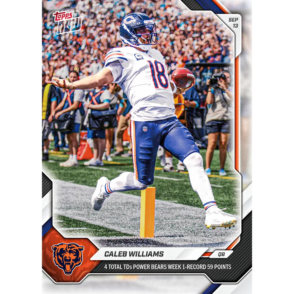 Caleb Williams 2026 NFL Topps NOW Card #11 Chicago Bears - PRESALE