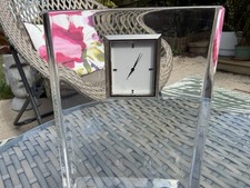 John Rocha Waterford Kristall Rechteck Uhr 18cm signiert Jon Rocha & Waterford